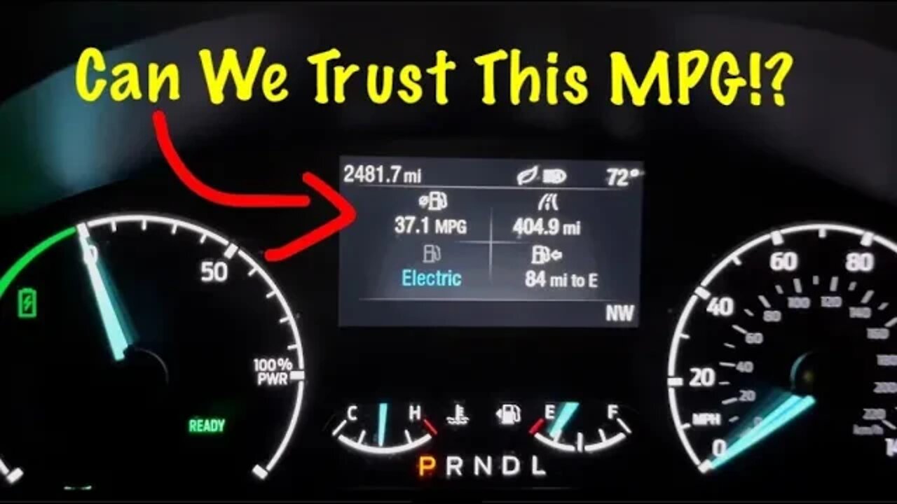 Gas Tank Calculated MPG VS Meter Reading. Ford Maverick XLT Hybrid