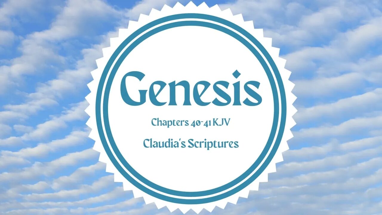 The Bible Series Bible Book Genesis Chapters 40-41 Audio