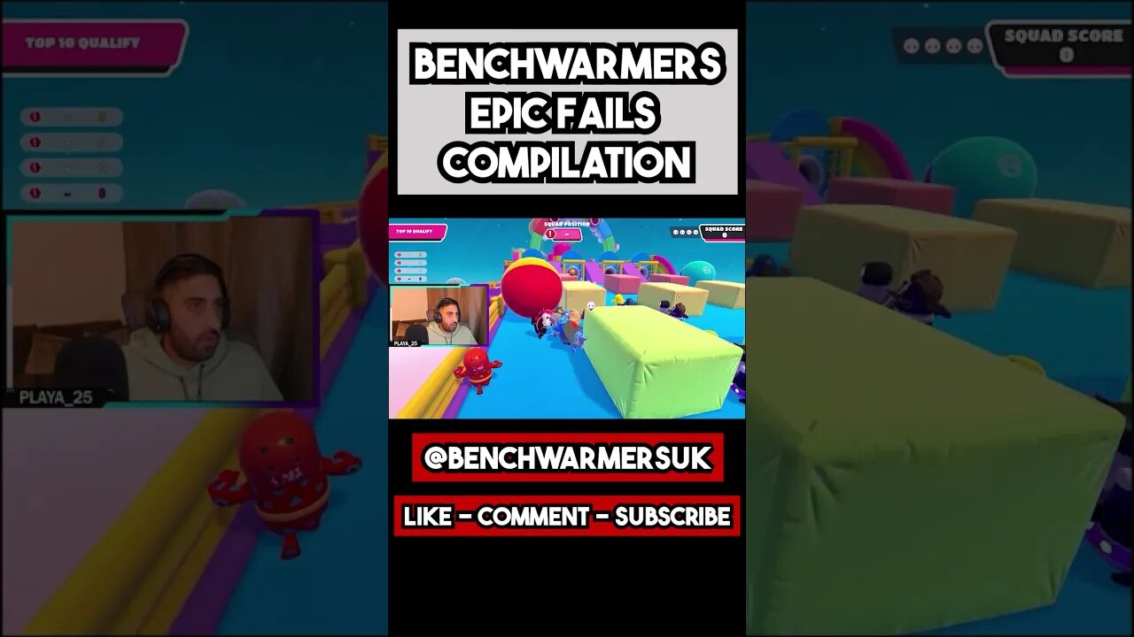 Fall Guys | Benchwarmers Epic Fails Compilation