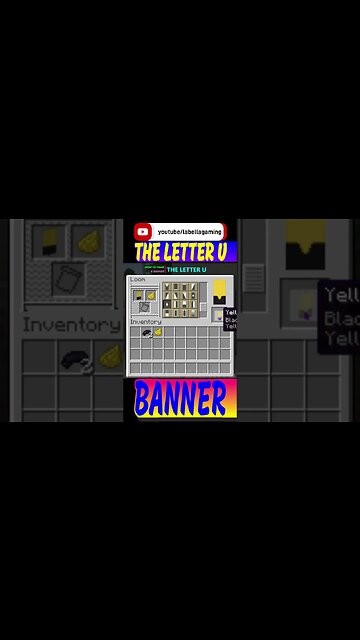 How To Make The Letter U Banner | Minecraft