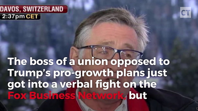 Union Boss Attacks Trump, Then Fox Business Hosts Hit Back