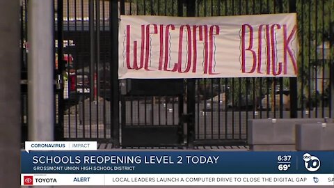 Grossmont Union HS District reopens for in-person learning