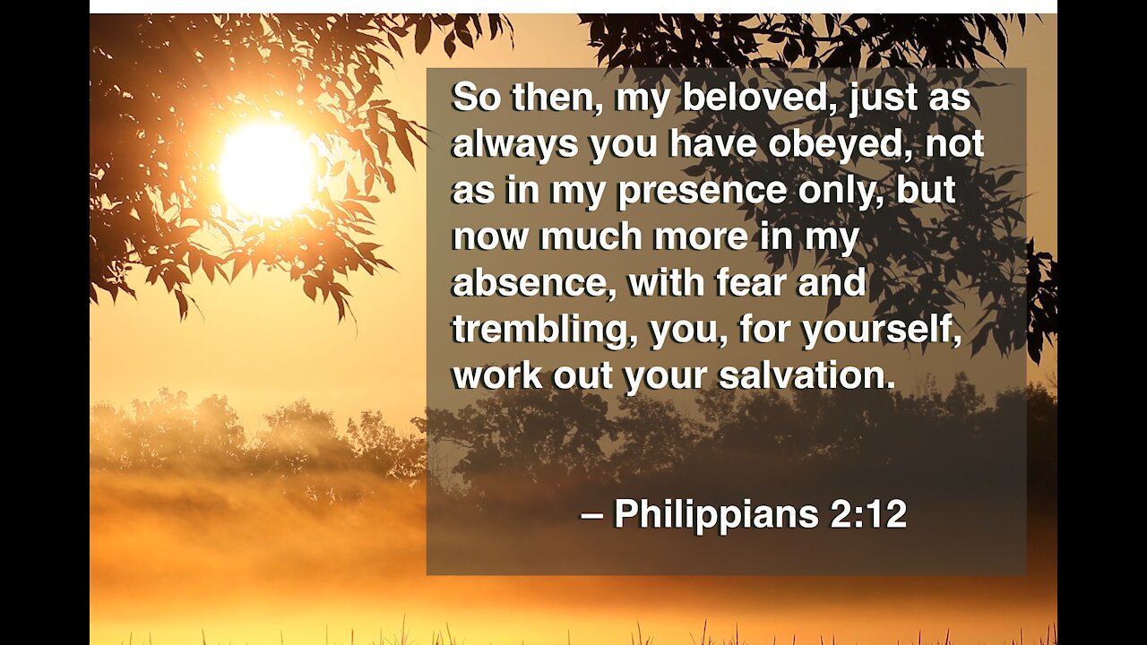 Working Out Your Own Salvation