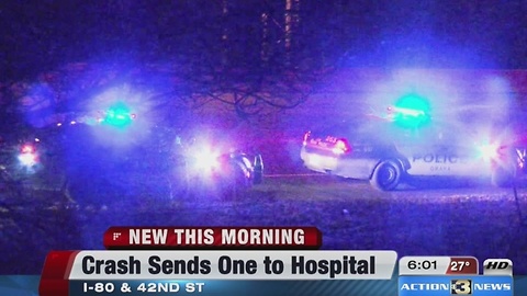 Rollover crash injures one