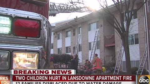 2 children hurt in Lansdowne fire