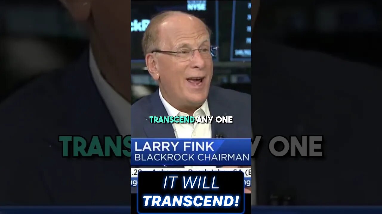 BlackRock CEO Larry Fink BULLISH Crypto Statements!