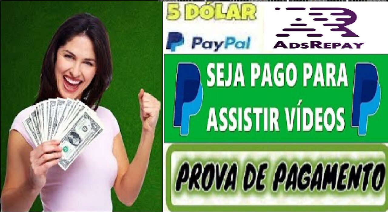 [ AdsRepay ] Prova de pagamento $5 no PayPal | Ganhe para ver vídeos | Terefas Paga | Home Office