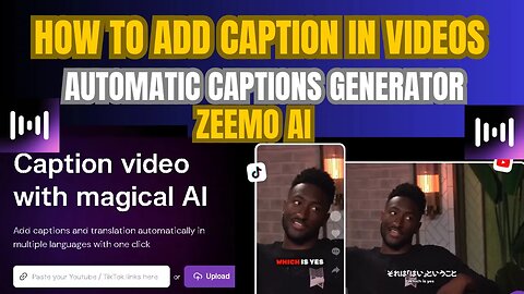 How to add caption in videos with the help of zeemo.ai app || Zeemo AI || Free Caption Gernator ||