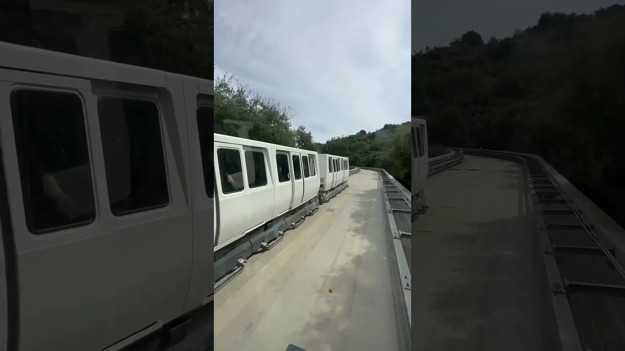 The Getty Center Museum Train, Tram in Los Angeles #macrojabber #trains #travel #train #museum