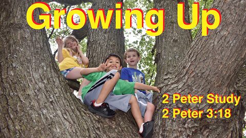 Growing Up 2 Peter 3:18