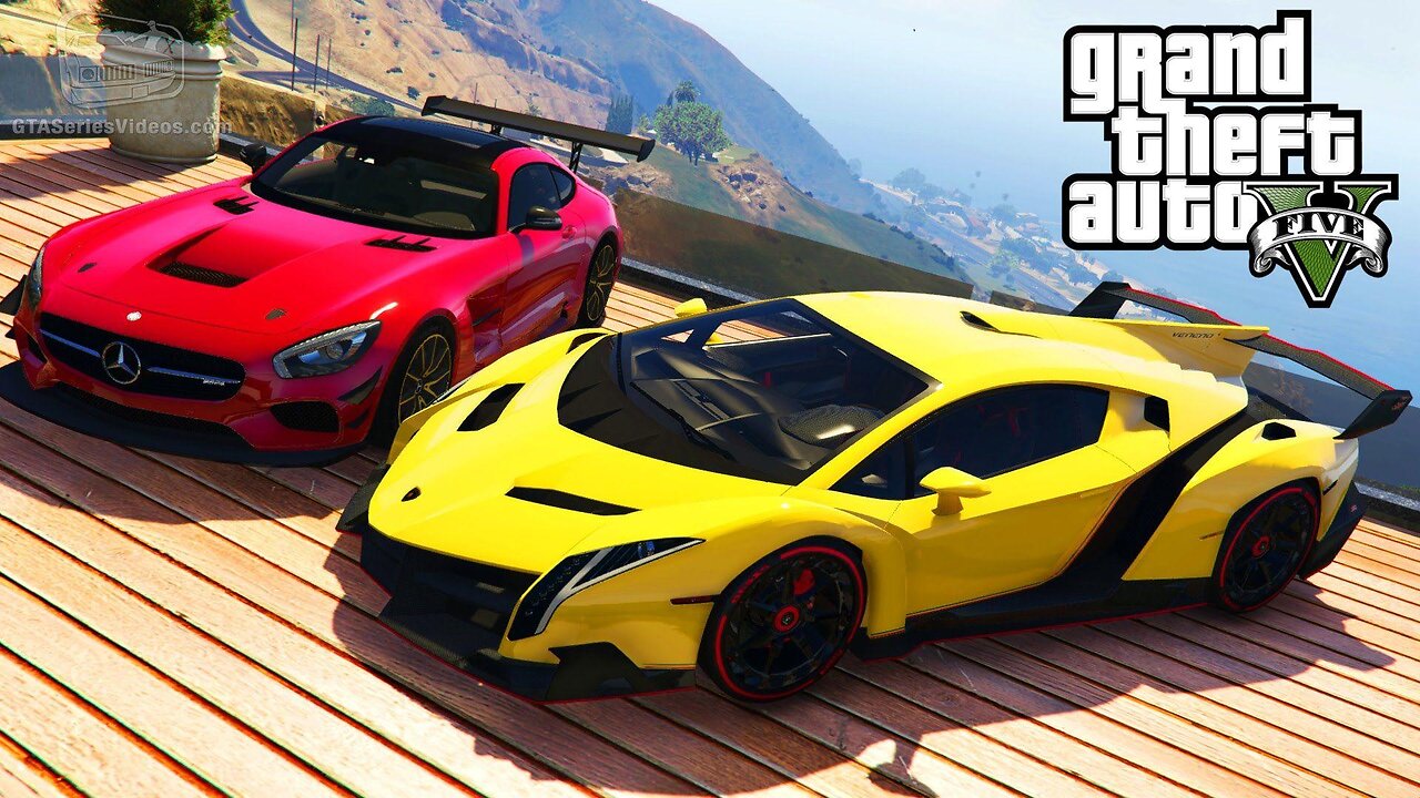 GTA V GAMEPLAY || car stunts | Franklin became a good car stunt man.