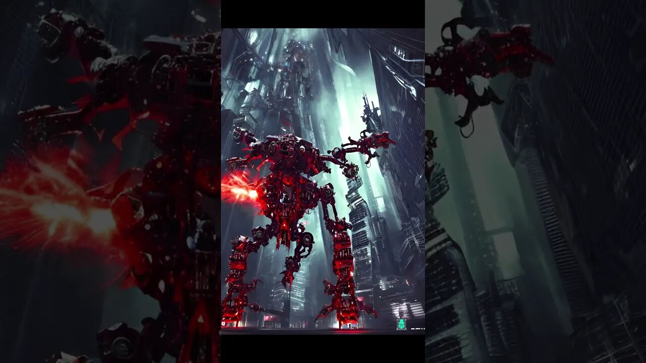 Mech Mayhem and City Destruction (My Music, My Artwork) #shorts #midjourney #wonderai #metal