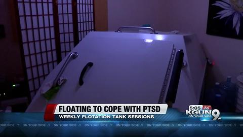 Flotation therapy helps veteran with PTSD