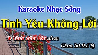 TÌNH YÊU KHÔNG LỜI KARAOKE NHẠC SỐNG BEAT 2019 ( TINH YEU KHONG LOI KARAOKE ANDY )