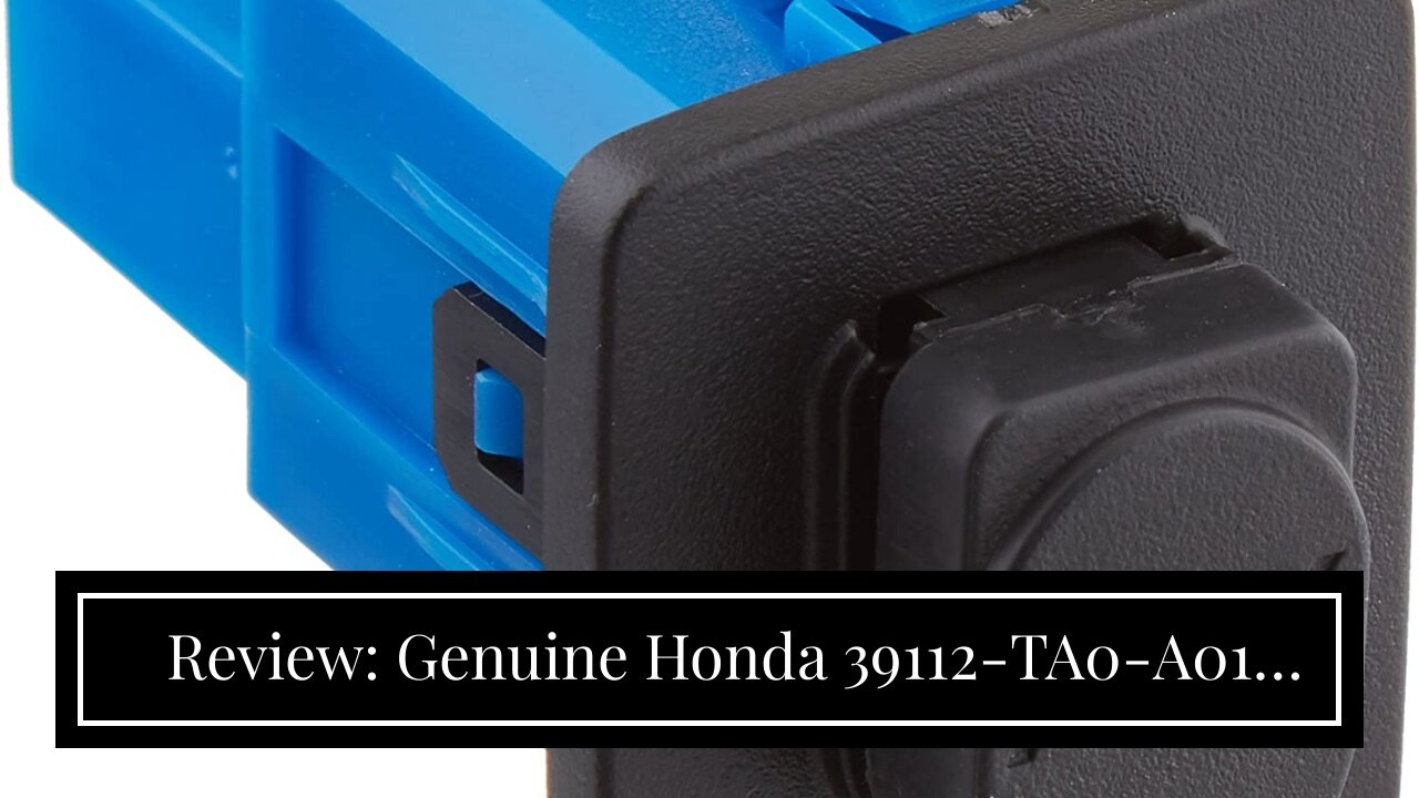 Review: Genuine Honda 39112-TA0-A01 Auxiliary Input Jack Assembly