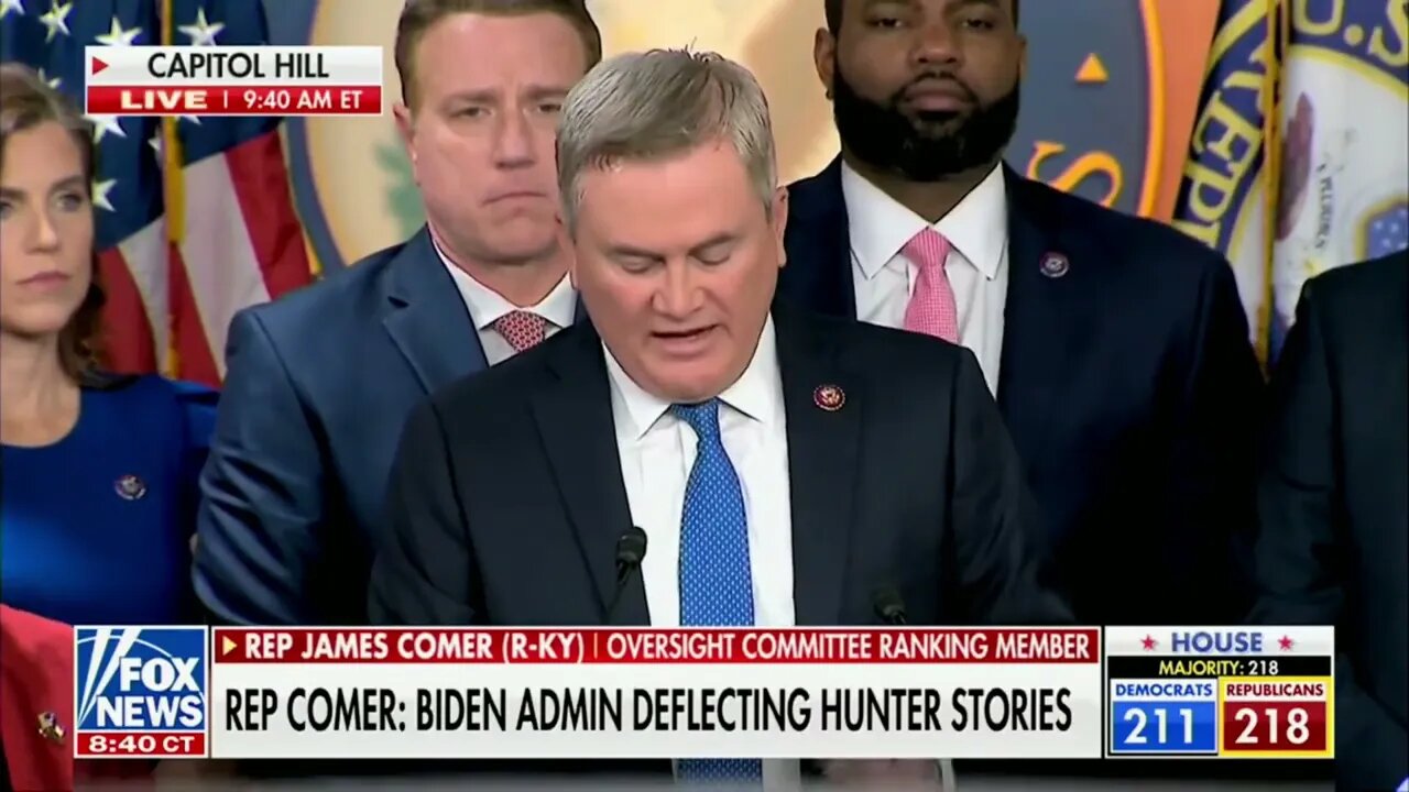 NEW HOUSE OVERSIGHT CHAIR JAMES COMER: "I want to be clear. This is an investigation of Joe biden