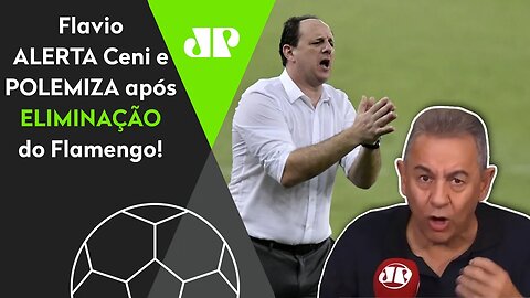 "Gente, o Rogério Ceni..." Flavio FAZ ALERTA ao técnico e POLEMIZA após ELIMINAÇÃO do Flamengo!