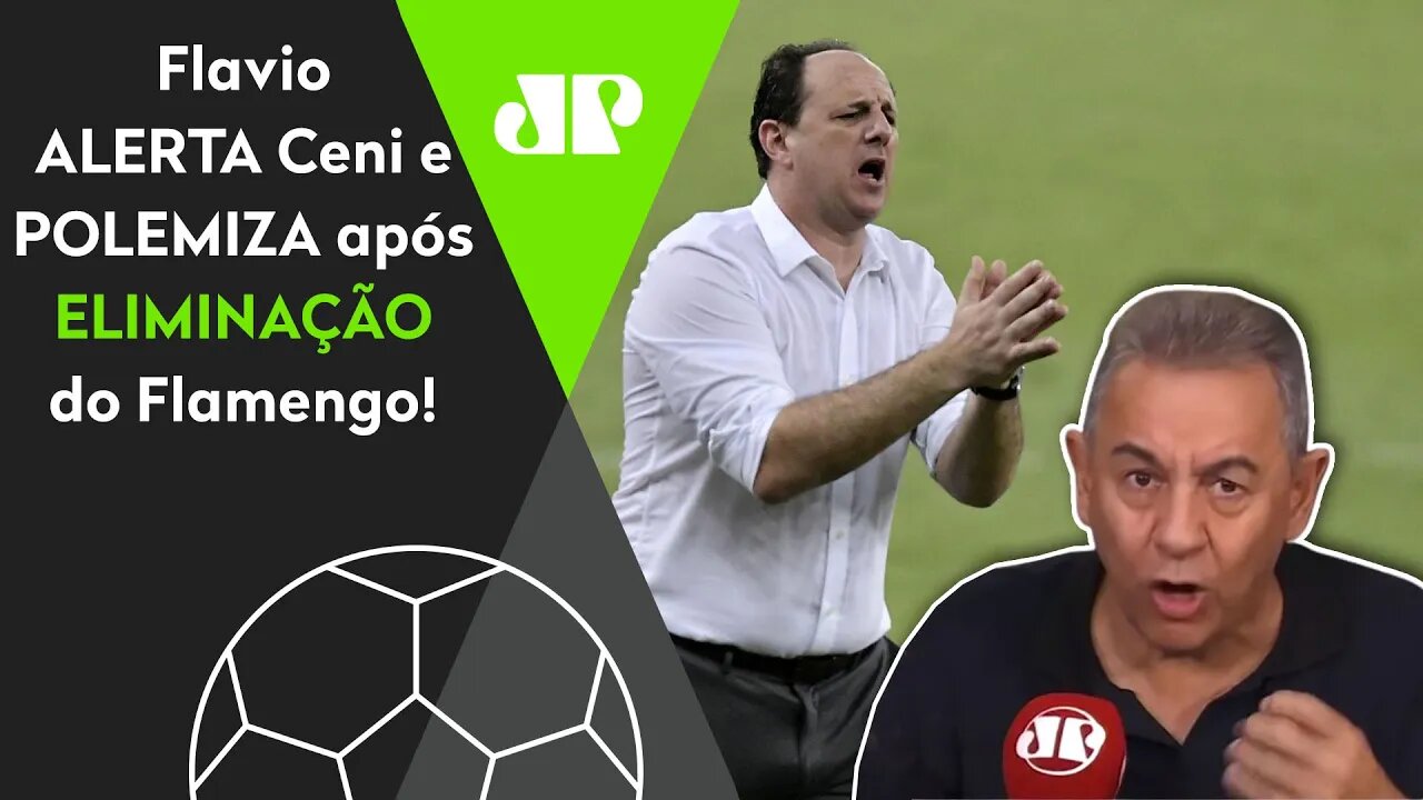 "Gente, o Rogério Ceni..." Flavio FAZ ALERTA ao técnico e POLEMIZA após ELIMINAÇÃO do Flamengo!
