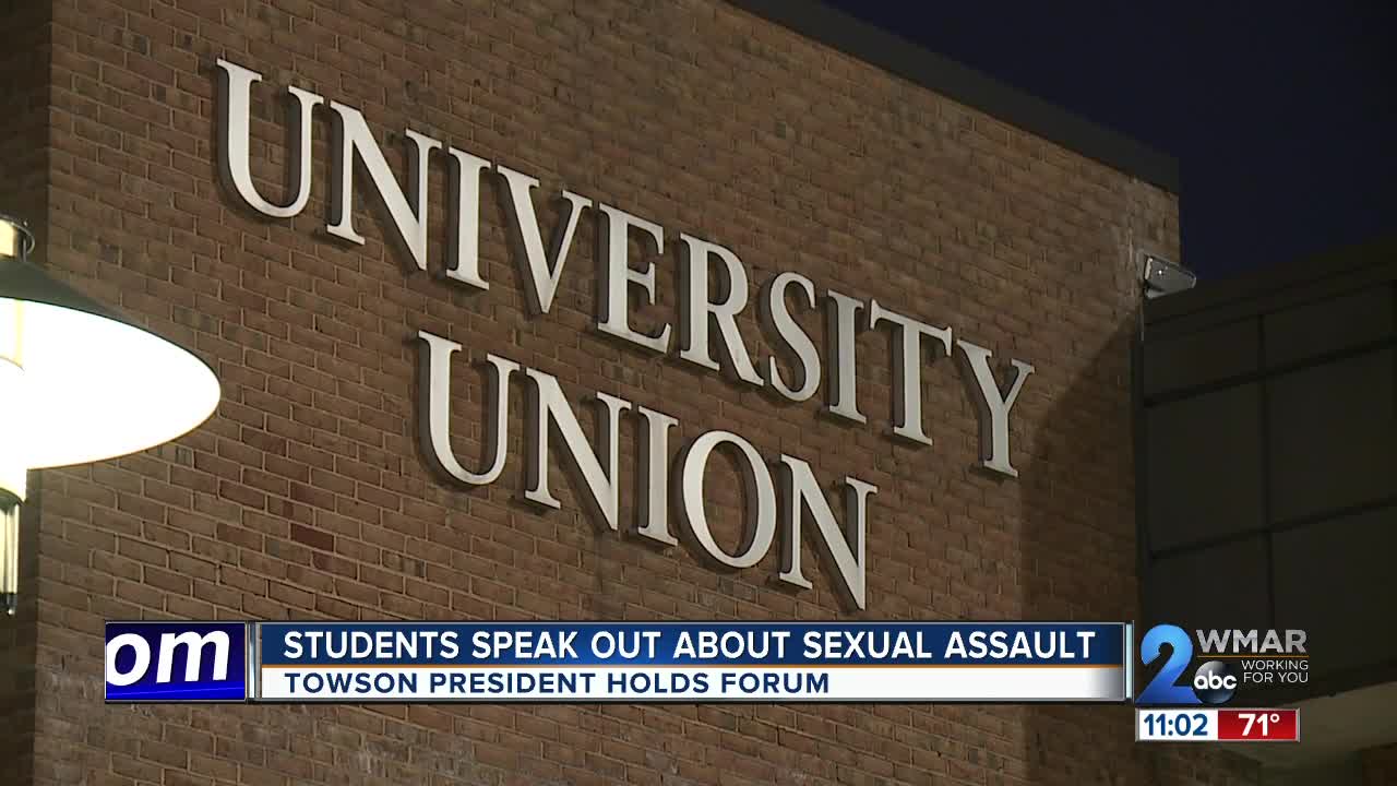 Students speak out about sexual assault at Towson