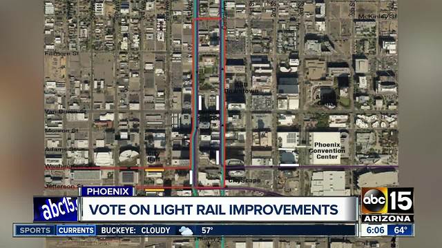 Phoenix to vote on light rail adjustments