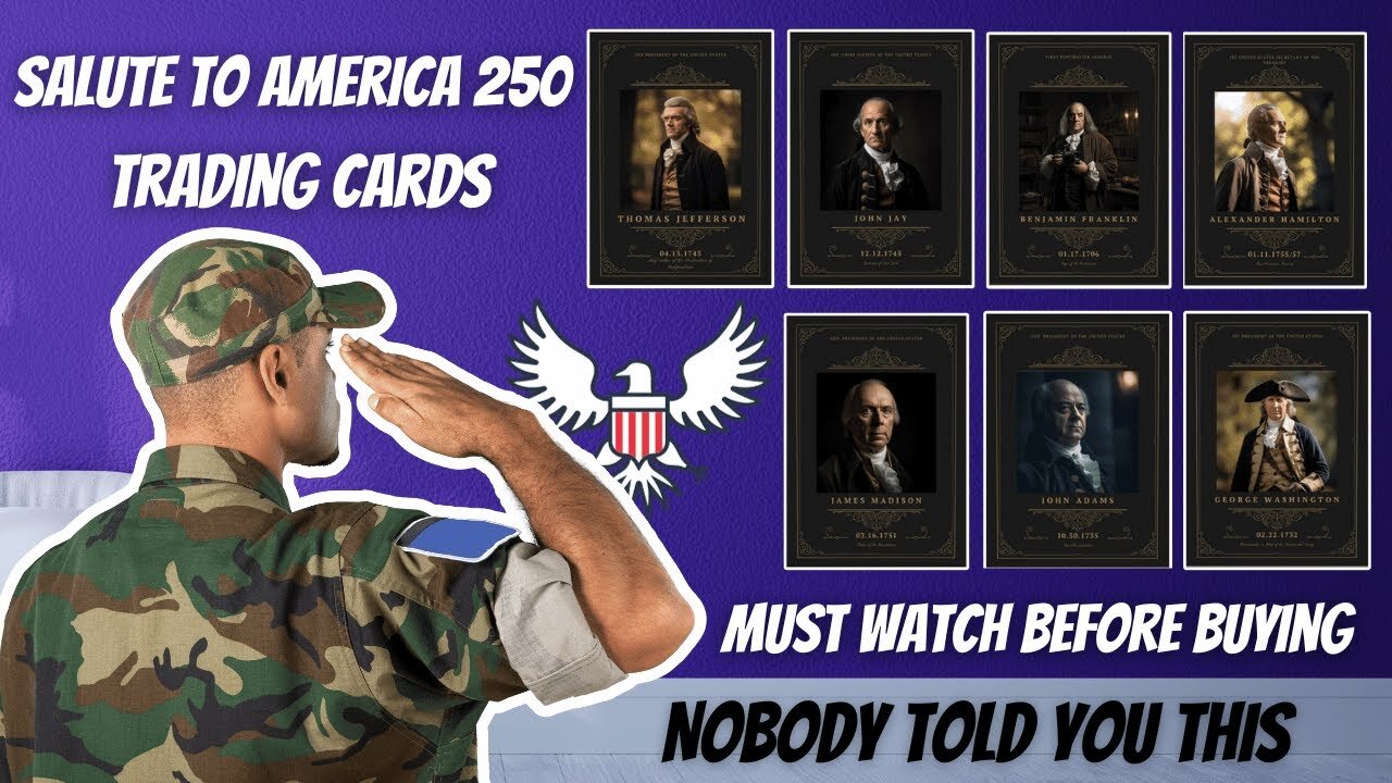 Salute To America 250 Trading Cards - Must Watch Before Buying