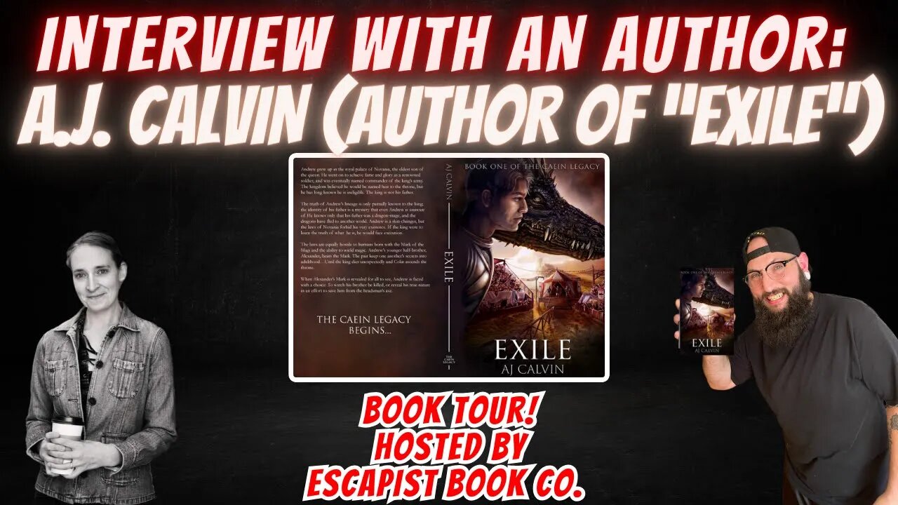 Interview with an Author: A.J. Calvin (Author of "Exile") #booktube