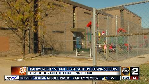 Baltimore City School Board set to hold final vote on school closures