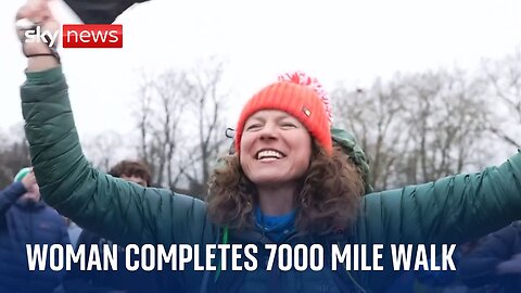 Woman who ran entire coastline of Great Britain 'extremely elated' to have finished her journey