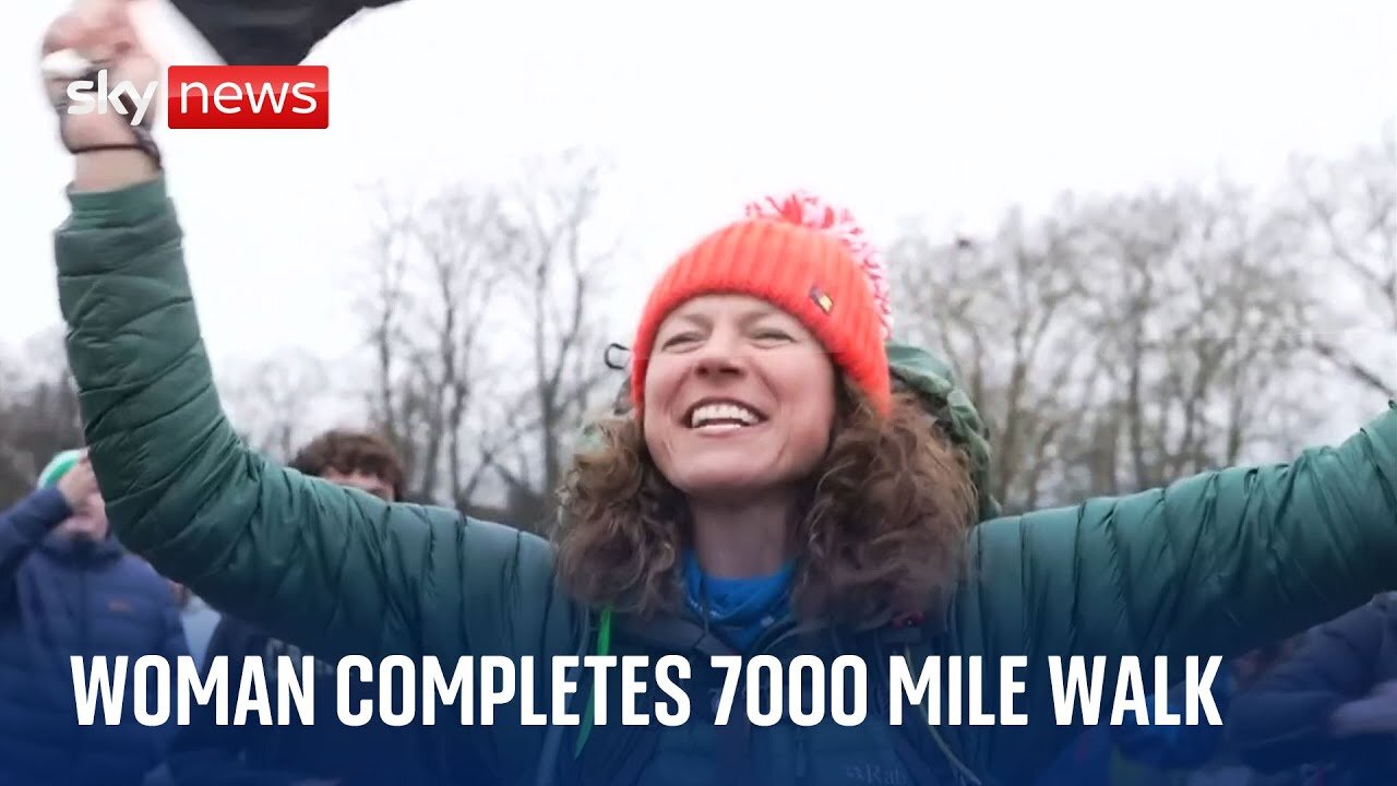 Woman who ran entire coastline of Great Britain 'extremely elated' to have finished her journey