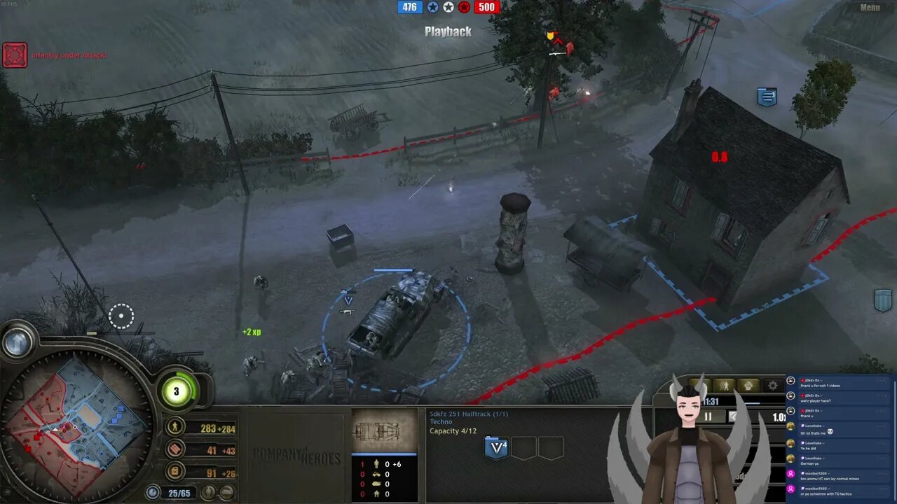 Techno (Wehr) vs Diamondback (US) || Company of Heroes 1
