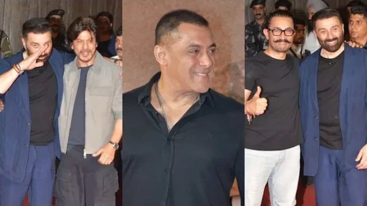 Sunny Deol Movie Gadar 2 Success party || Salman khan ll Shahrukh khan ll Aamir Khan