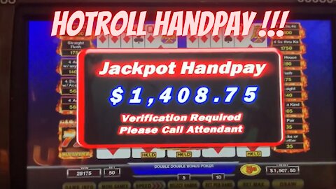 Royal Flush Hot Roll video poker hand pay jackpot Paris Las Vegas