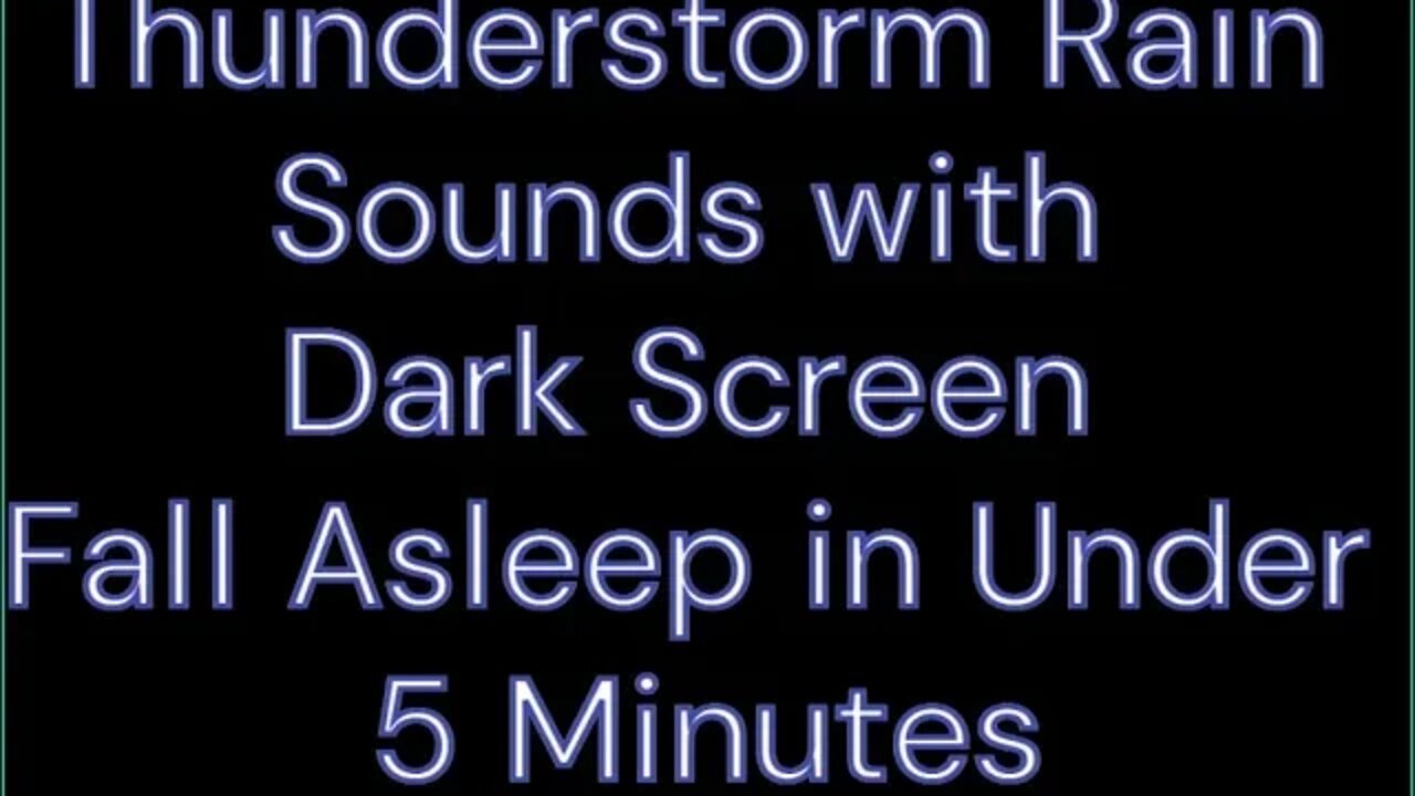 Thunderstorm Sounds for Sleeping Black Screen | Cure you Insomia