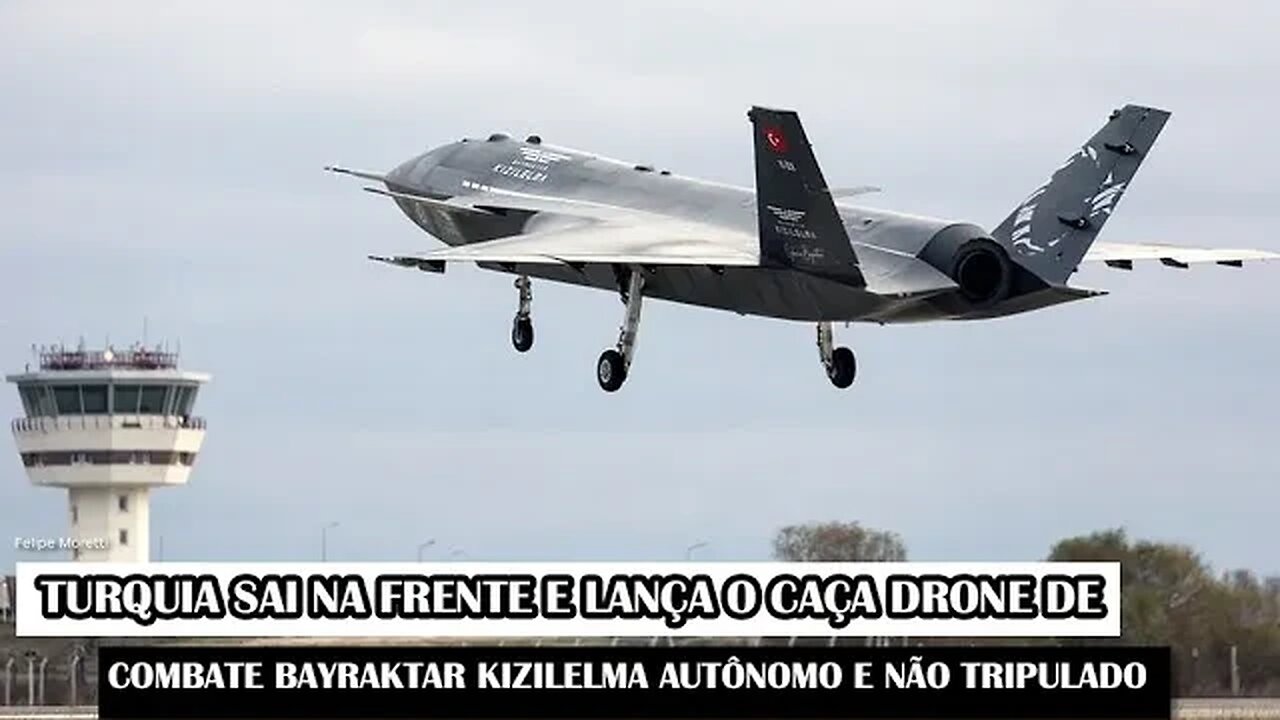 Turquia Se Supera E Lança O Caça Drone De Combate Bayraktar Kizilelma Autônomo E Não Tripulado