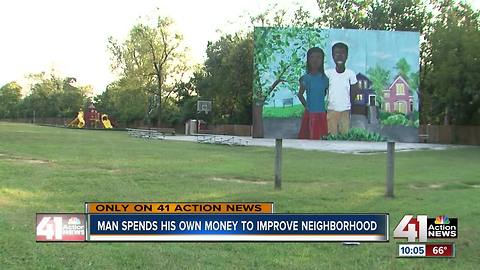 KC man spends own time, money building park