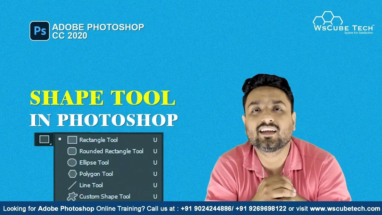 All Shape Tool Explained - How to Create All Custom Shapes in Photoshop for Beginners in Urdu/Hindi