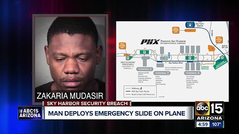 Man is accused of criminal trespassing at Phoenix airport