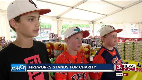 Donations from firework stands