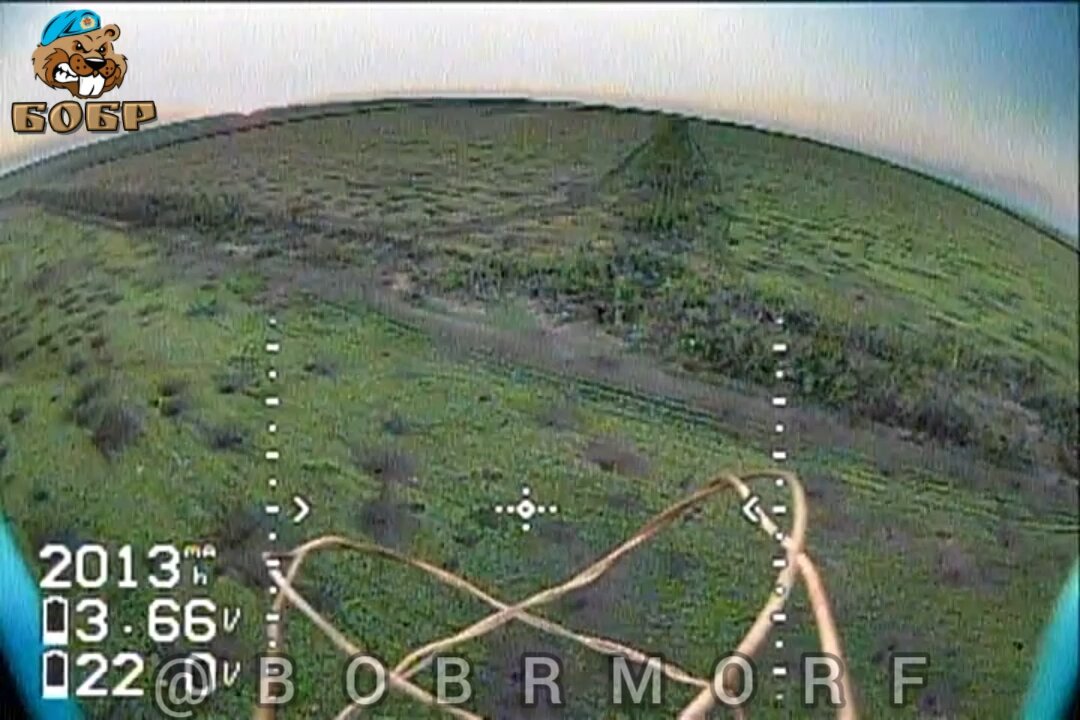 Russian drone hits Ukrainian dugout through the door