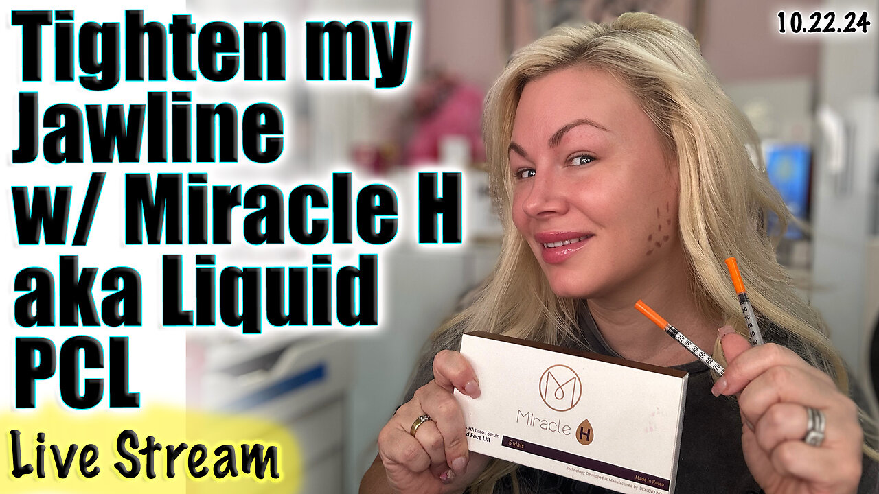 Live Miracle H (Liquid PCL) Tighten Jawline & Build Collagen 2+ Years! AceCosm, code Jessica10 Saves