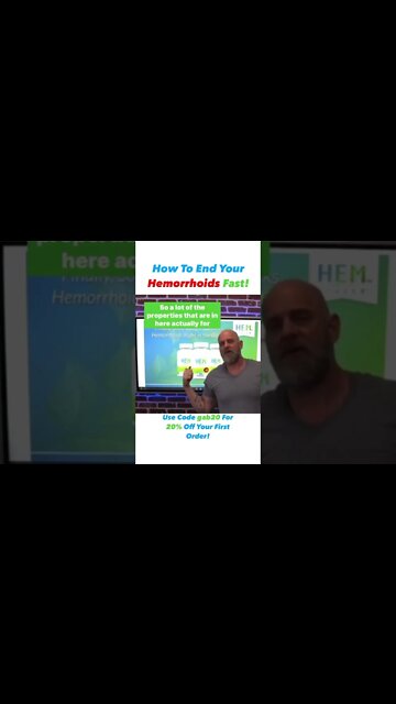 How To End Your Hemorrhoids Fast!