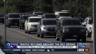 Traffic returns around the Bay Bridge