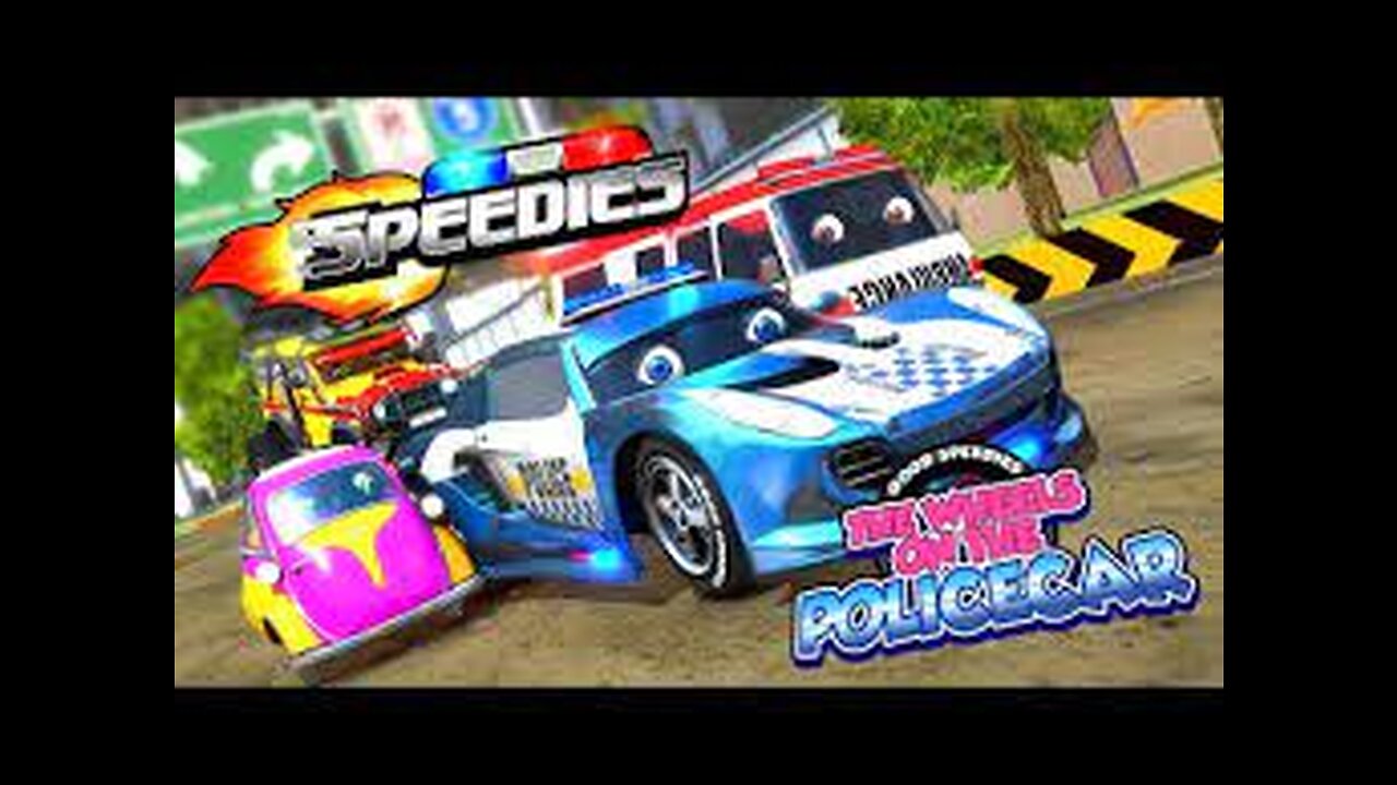 Wheels On The Police Car Nursery Rhyme for Children by Speedies