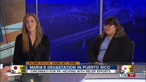 Cincinnati for PR helping with relief efforts