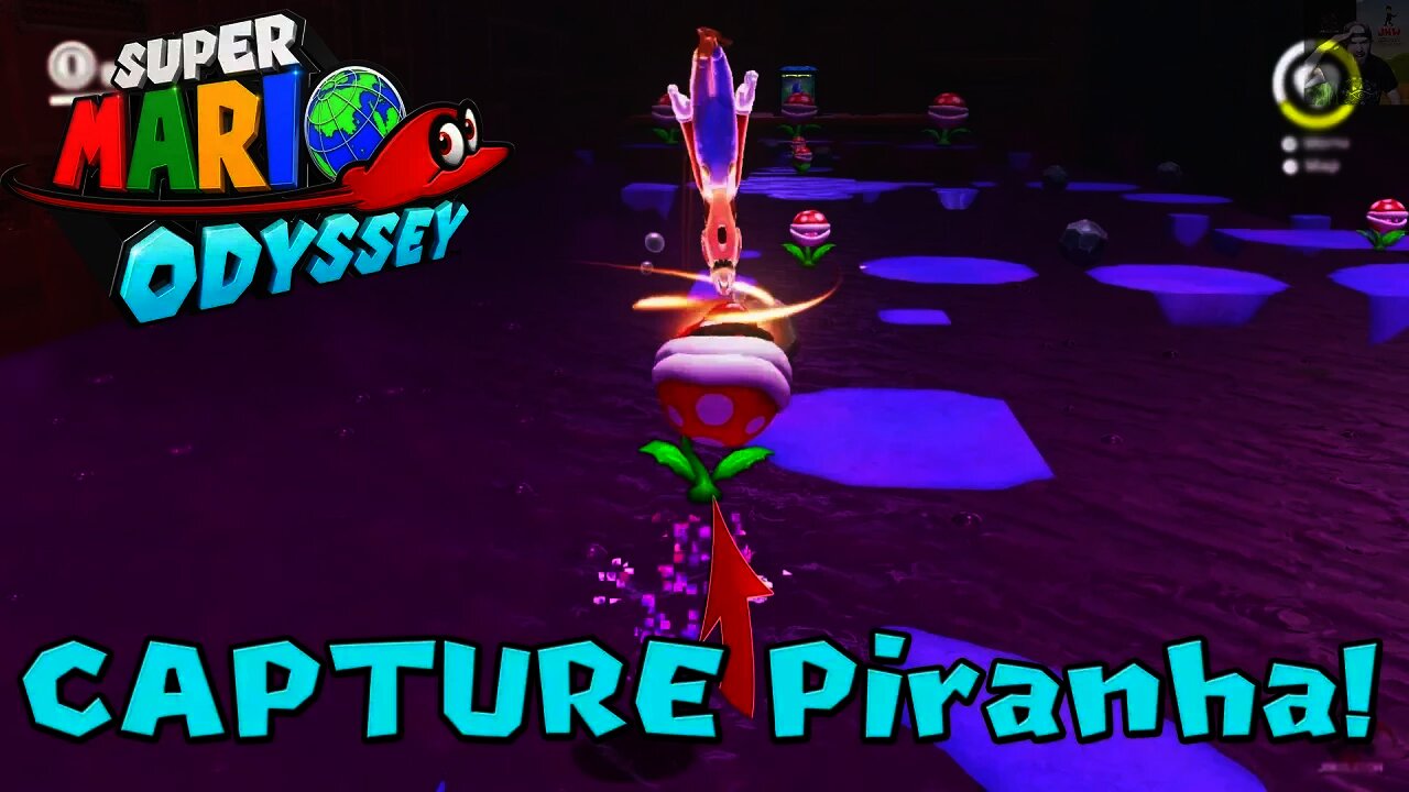 Super Mario Odyssey | How to Capture A Poison Piranha Plant (Capture #20)