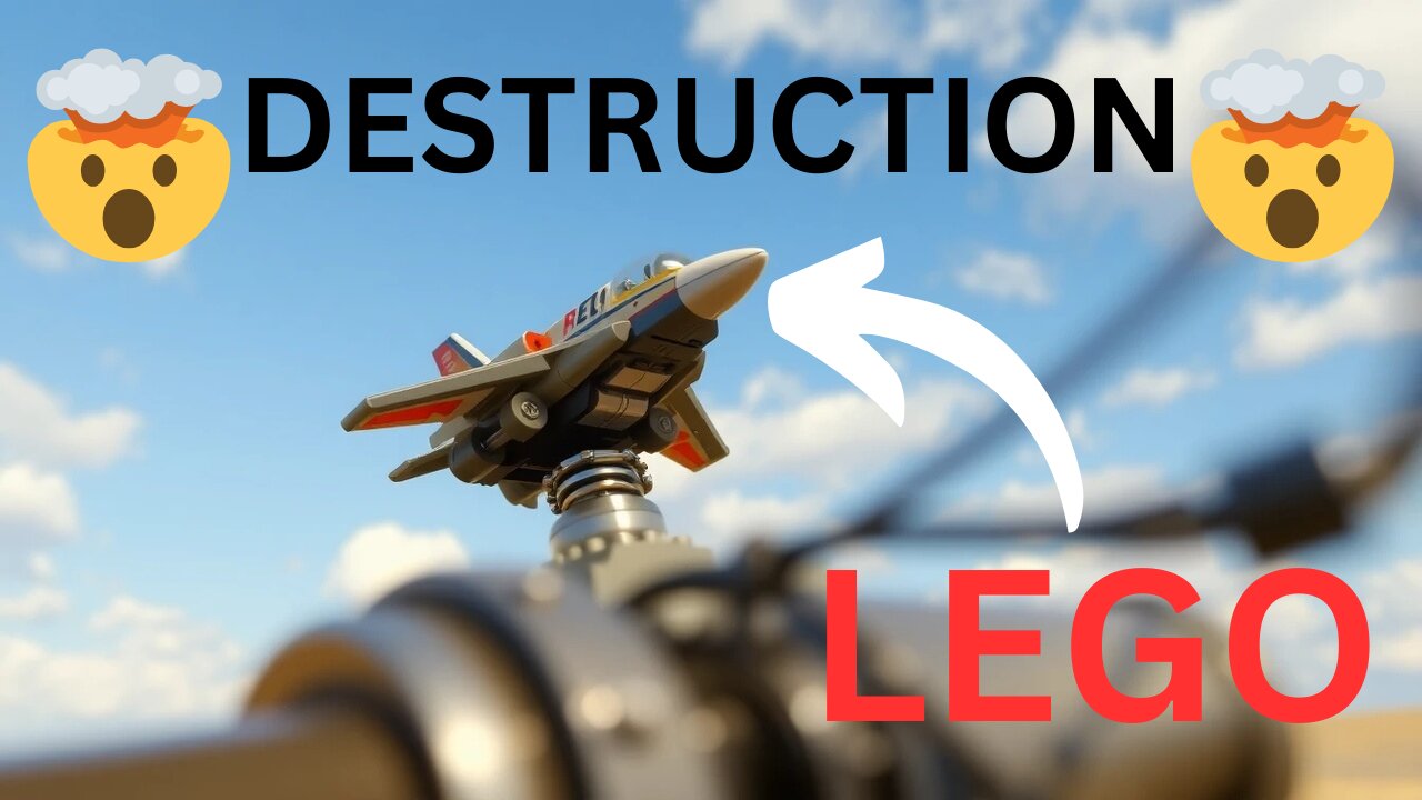 Destroying a Lego Jet 😱🤯 (You Have To See This)