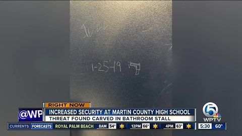 Increased security Friday at Martin County High School