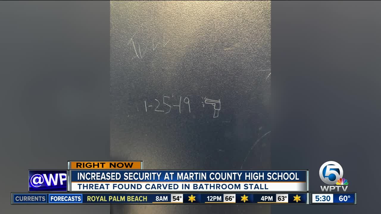 Increased security Friday at Martin County High School