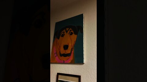 An Oil Painting of My Dog Buster