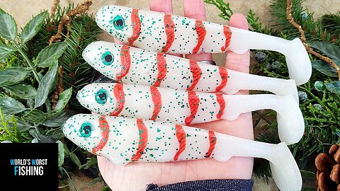 Little Debbie Christmas Tree Cake Swimbaits! Lure Making Challenge